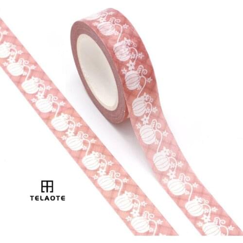 Fall Washi Tape Pumpkin Autumn Leaves Masking Tape Decorative Tape for Thanksgiving Scrapbook Journal DIY Craft Gift Wrapping