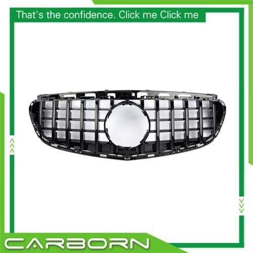 For-Mercedes For-Benz E-class W212 E300L E400L E200 E350 2014-2016 Avantgarde with Emblem GT Style Front Bumper Racing Grille