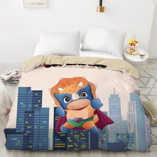 Cartoon Animal dinosaur Duvet cover Quilt/Blanket/Comfortable Case Bedding Children Kids 135x200 140x200 200x200 City