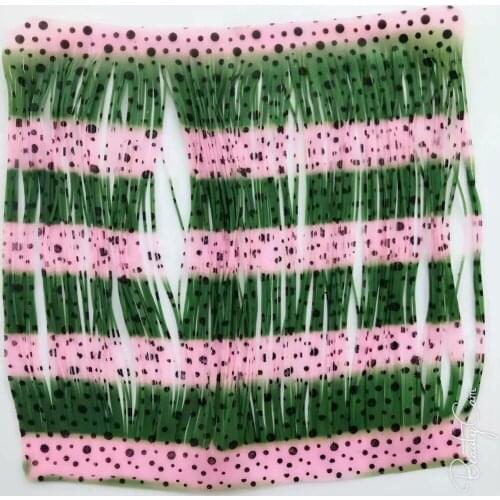 Fishing Lure Silicone Skirt Layers,Silicone Skirt Material for Tackle Craft, DIY Spinner, Rubber Jigs, Buzzbait--236