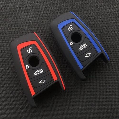 Silicone rubber key cover case shell protector for BMW F10 F20 F30 Z4 X1 X3 X4 M1 M2 M3 E90 1 2 3 5 7 SERIES 2 3 button key