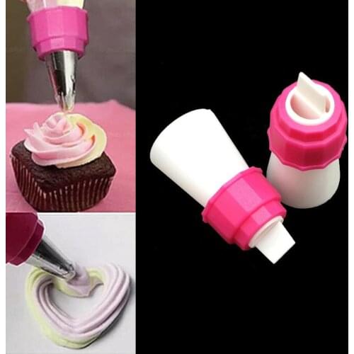 1pc 2 Color Coupler Cake Tools Bakeware Cupcake Fondant Cookie Cutters Cream Decorating Bags Converter