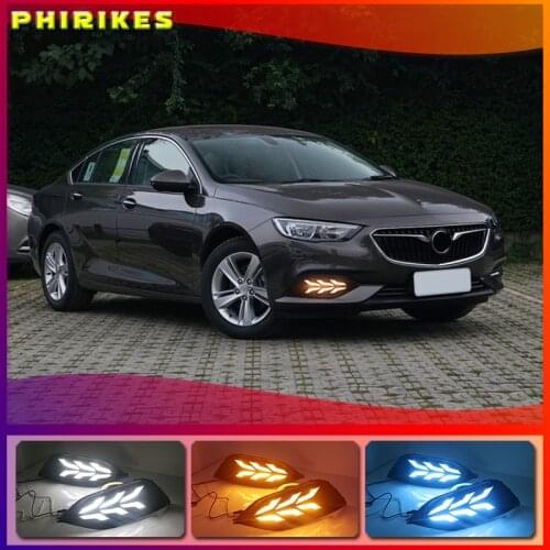 LED Daytime Running Lights For Buick Regal 2017-2019 Fog lamp ABS 12V DRL