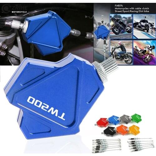 Stunt Clutch Cable Easy System CNC Aluminum Easy Pull Clutch Lever For Yamaha TW200 TW 200 2000 2001 2002 2003 2004 2005-2017