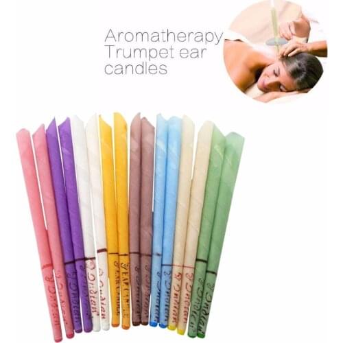 10Pcs/Set Indian Natural Aromatherapy Ear Candle Ear Cleaner Wax Removal Wet Treatment Care Healthy Soothing
