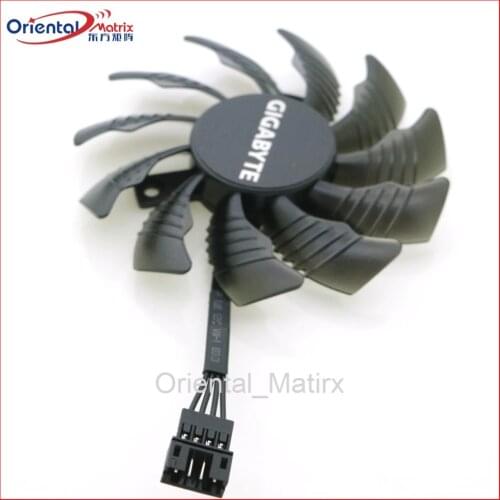PLD08010S12HH 12V 75mm 4Pin VGA Fan PLD08010S12H For Gigabyte GTX960 GTX970 GTX980 Graphics Card Cooling Fan