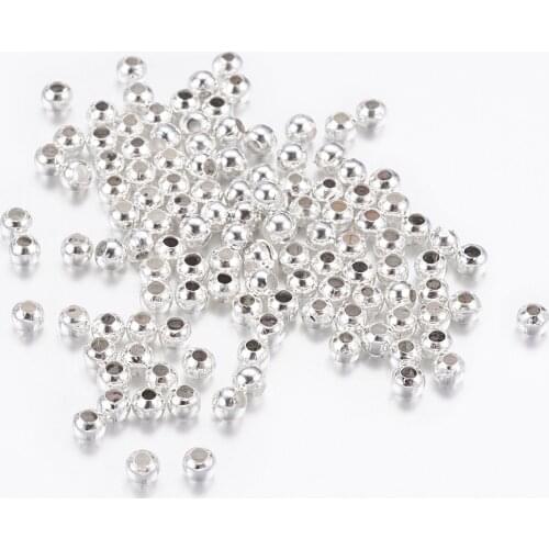 20000pcs Iron Spacer Beads Golden Silver Color 2.5x2mm Hole: 1.2-1.5 mm for Bracelets Necklace Jewelry Making DIY Accessories