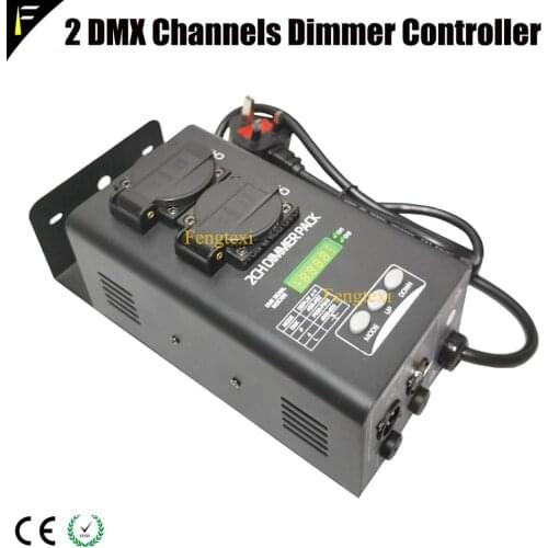 1kw/2kw With Digital DMX Address 2 Channels Dimmer Switch Pack 0~100% Linear Dimming Pack Suit for Permanent Mobile Application