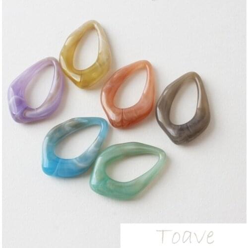 Shaped Water Drop Sands Colorful Resin Pendant DIY Ear Stud Material Accessories 10pcs