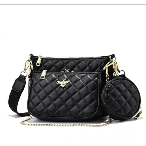 2021 Brands New Multi-Piece Set WomenS Bag Ladies Messenger Bag PU Leather Shoulder Bag Wild Solid Color Handbag Bolso Mujer