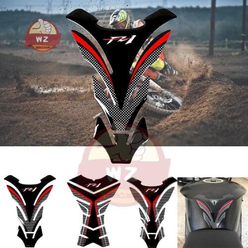 3D Carbon-look Motorcycle Tank Pad Protector Decal Stickers Case for Yamaha FZ1 FZ 1 FZ1N Tank
