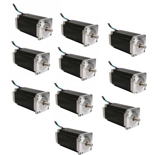 Promotion!EU Free Ship 10PCS Nema23 Stepper Motor 435oz-in 112mm 4.2A 23HS9442 CNC Robot Foam Plastic Metal