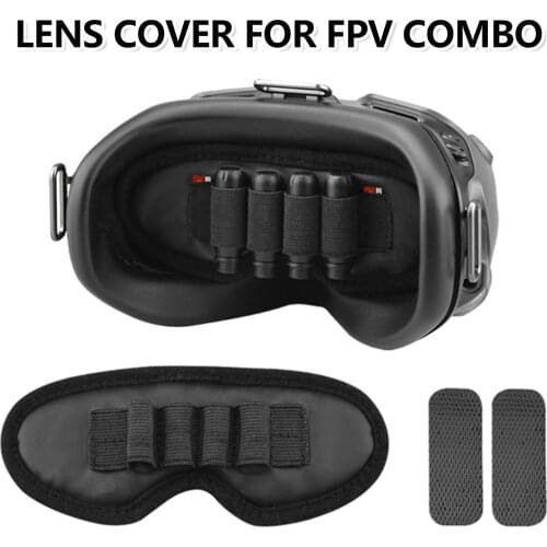 BRDRC Dustproof Scratchproof Flight Glasses Lenses Protection Cover Antenna Memory Card Storage Mat for DJI FPV Combo Goggles