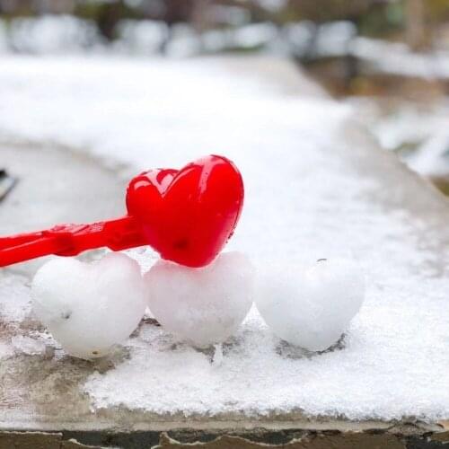 Snowball Heart Snow Ball Maker Heart Clip Winter Duck Snowman Making Tool Outdoor Snow Toy DIY Sand Mold Creative Drop Shipping