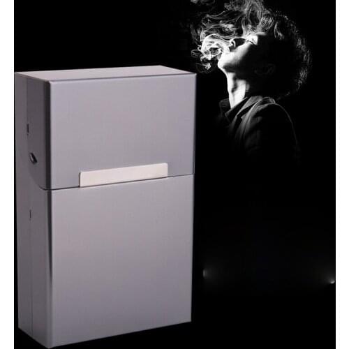 Magnetic Clamshell Cigarette Case High-end Quality Pure Aluminum 20-piece Anti-corrosion Metal Cigarette Case Smoke Accessories