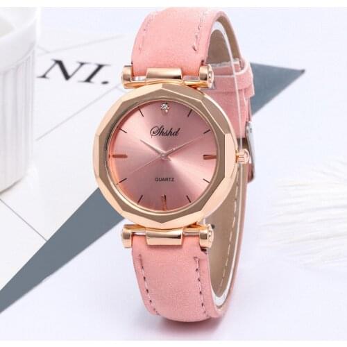Fashion Women Leather Casual Watch Luxury Analog Quartz Crystal Wristwatch Fashion Casual Female Wristwatch Luxury 2021 Dress