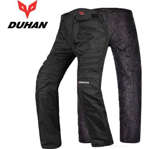 DUHAN DK02 motorcycle pants knights with warmer lining 600D oxford Black motocross trousers Moto equipment M L XL XXL XXXL