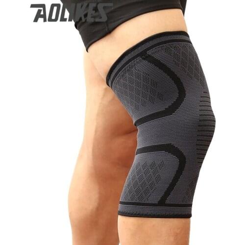 New Basketball Volleyball Running Fitness Riding Non-Slip Elastic Nylon Sports Breathable Knee Pads Compression Knee Pads Ball