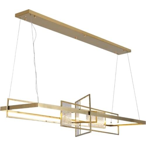 Postmodern designer exhibition hall hotel reception dining room living room creative industrial style simple chandelier