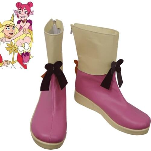 She-Ra and the Princesses of Power Flutterina Cosplay Shoes Boots Game Anime Halloween Carnival Party Props
