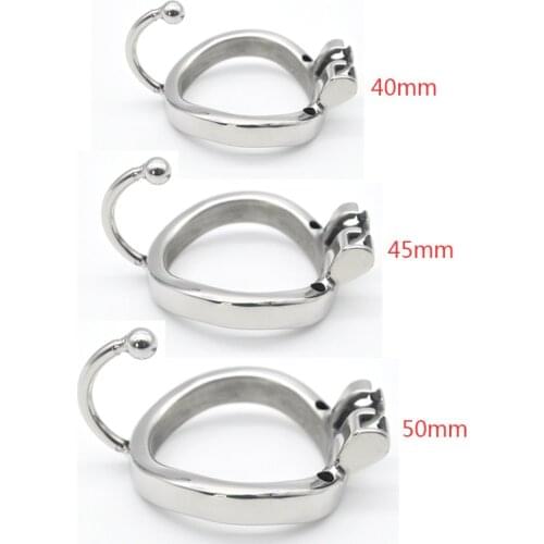 Steel Cock Cage Base Arc Ring with Testis separation Device Sex Toys for Men Chastity Device