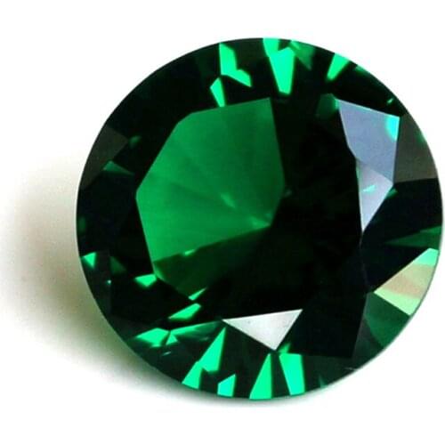 High temperature resistance Factory price 3A high quality green color cubic zirconia 1mm-3mm 500pcs/bag Synthetic loose gemstone