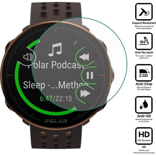 Tempered Glass Clear Protective Film Guard For Polar Vantage M2 Watch Sport Smartwatch Screen Protector Cover Protection