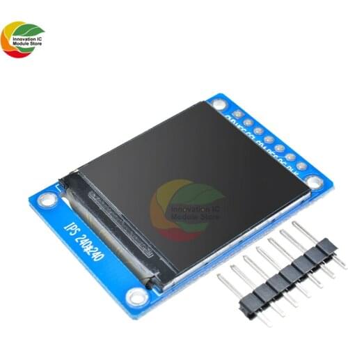 1.3 Inch TFT LCD Screen Display Module 240240 IPS Full Color 7Pin SPI Interface ST7789 IC Driver for Arduino C51 STM32