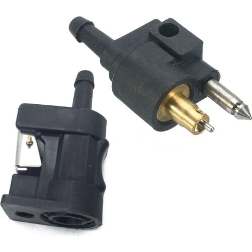 1 Set 1/4\" 6mm Fuel Line Hose Adapter Pipe Connector for Ya-maha Outboard Motor