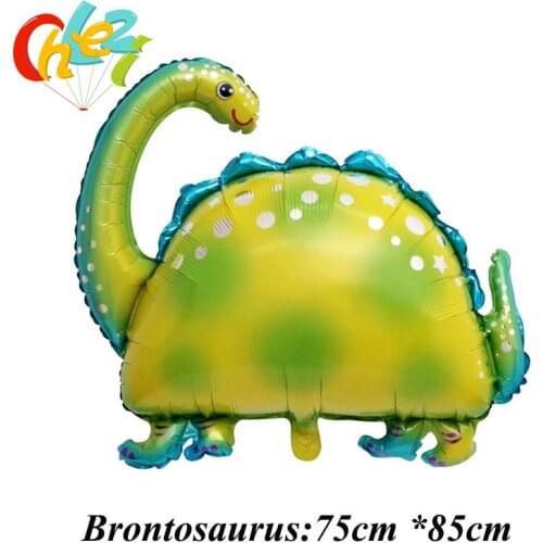 1 pcs Giant Brontosaurus foil balloon Childrens dinosaur birthday party jurassic world decorations Supplies balloon Kids toys