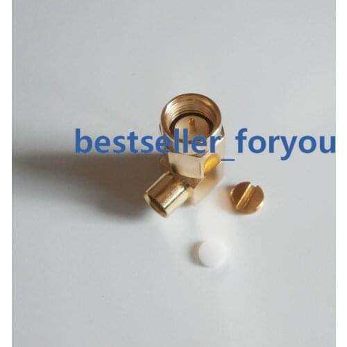 10x SMA Male Plug Right Angle RF Coaxial Conector For RG402 Semi-flexible Cable