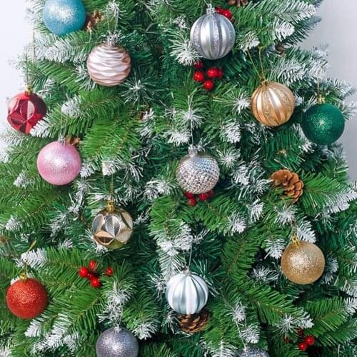 12Pcs/Set Christmas Xmas Tree Ball Bauble Hanging Home Party Ornament Decoration Colorful Red Gold Ball Dropship