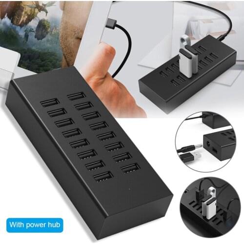 16-port Industrial Grade Splitter Independent Power Supply USB2.0 HUB One for Sixteen Interface with Power Hub GDeals