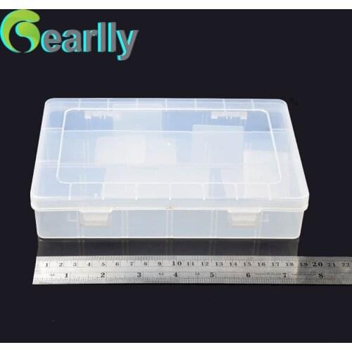 20*14*4cm lure Fishing Box Compartments changeable Transparent Visible Plastic Fishing Lure Box Durable Fishing Tackle Box