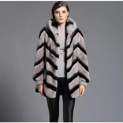2017 Brand luxury women natural mink fur jacket long style with sashes elegant lady high quality Imported winter fur coat