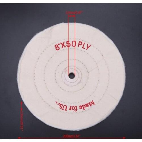 3/4/5/6/7/8"Cloth Buffing Wheel Grinder For Wood Metal Jewelry Polishing Tools