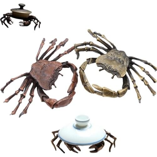 Iron Pot Accessories Ant Crab Covered Lid Dragging Metal Tea Accessories General Kung Fu Tea Set