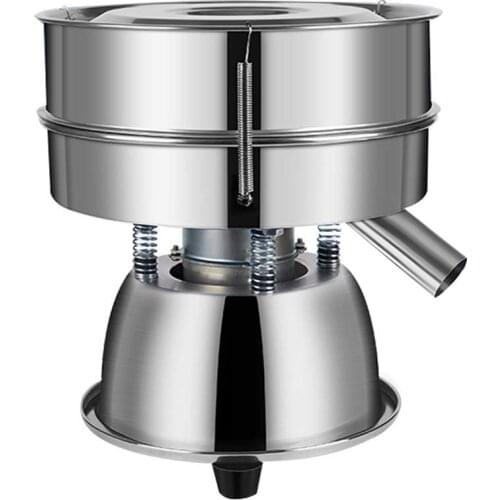 Automatic Sieve Shaker Vibrating Machine 110V Stainless Steel Sieve Shaker Machine 10-200 Mesh Particle Powder Vibration Screen