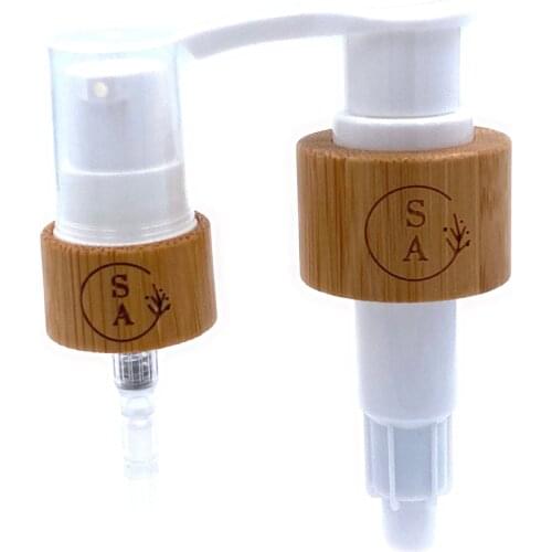 Engraved bamboo lid cosmetic spray wooden lids toner lotion perfume bamboo caps 18mm 20mm 24mm 28mm for glass bottle plastic jar