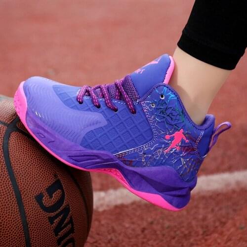 New High Quality Thick Sole Boys Basketball Shoes Top Soft Non-slip Kids Sneakers Children Sport Shoes Outdoor Boy Jordan Shoes