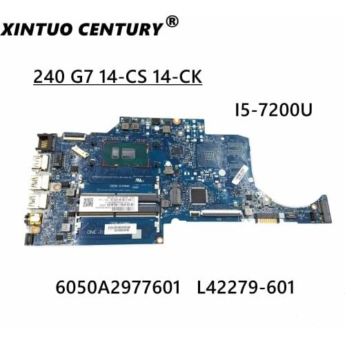 For HP PAVILION 14-CK 14-CK0518SA Laptop Motherboard I5-7200U CPU L42279-001 L42279-601 6050A2977601