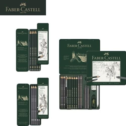 FABER CASTELL 9000 Sketch Painting Professional Writing Pencil/Charcoal Set Wooden Graphite Aquarelle Pencils Art Supplies Tools
