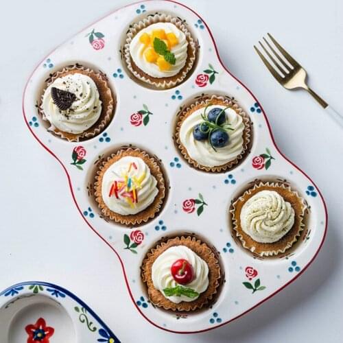 Nordic ceramics ceramic non-sticky mold donuts high quality heat resistant mold cake homemade kitchen dessert reusable