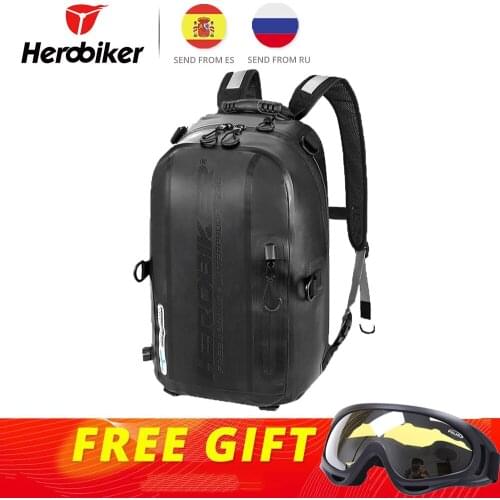 HEROBIKER Motorcycle Bag Waterproof Motorbike Backpack Motorcycle Helmet Backpack Luggage Moto Tank Bag Motorcycle Racing Bag