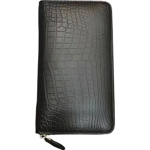 YL0036 Crocodile Quality Real Leather Luxury Wallet Men Famous Brands High Quality Fashionable Mens Bag