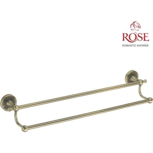 ROSE Towel tube double, brass towel holder, wall mount bracket for towel RG1027Q