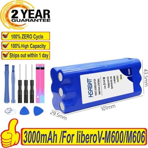 Top Brand 100% New 3000mAh Ni-MH Vacuum Cleaner Robot Rechargeable Battery for liberoV-M600/M606 V-botT270/271