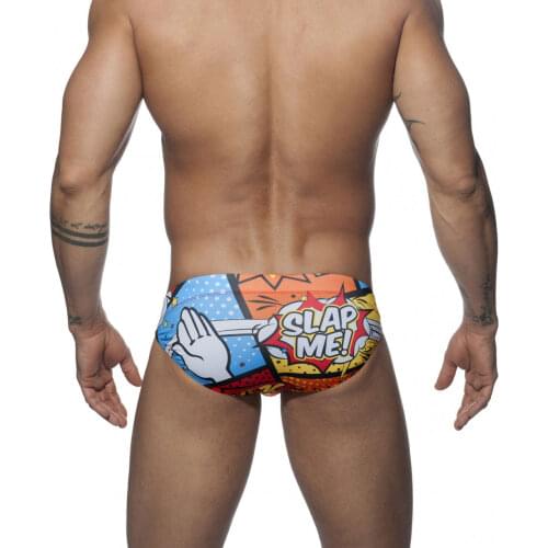 UXH Brand New Hot Sexy Mens Swimsuit Push-Up Swimwear Male Sexy Swimming Cartoons trunks Shorts Surf Board Beach Surfing Swim