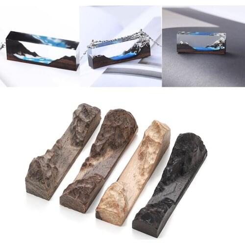 1Pcs Sandalwood Simulation Snow Mountain Peak Mould Model Molds for DIY Epoxy Resin For Jewelry Making Supplies Accessories