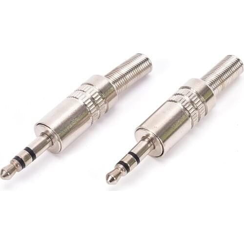 1PC New Replacement 3.5mm 3 Pole Male Repair Headphones Audio Jack Plug Connector Soldering For Most Earphone Jack Whosesale